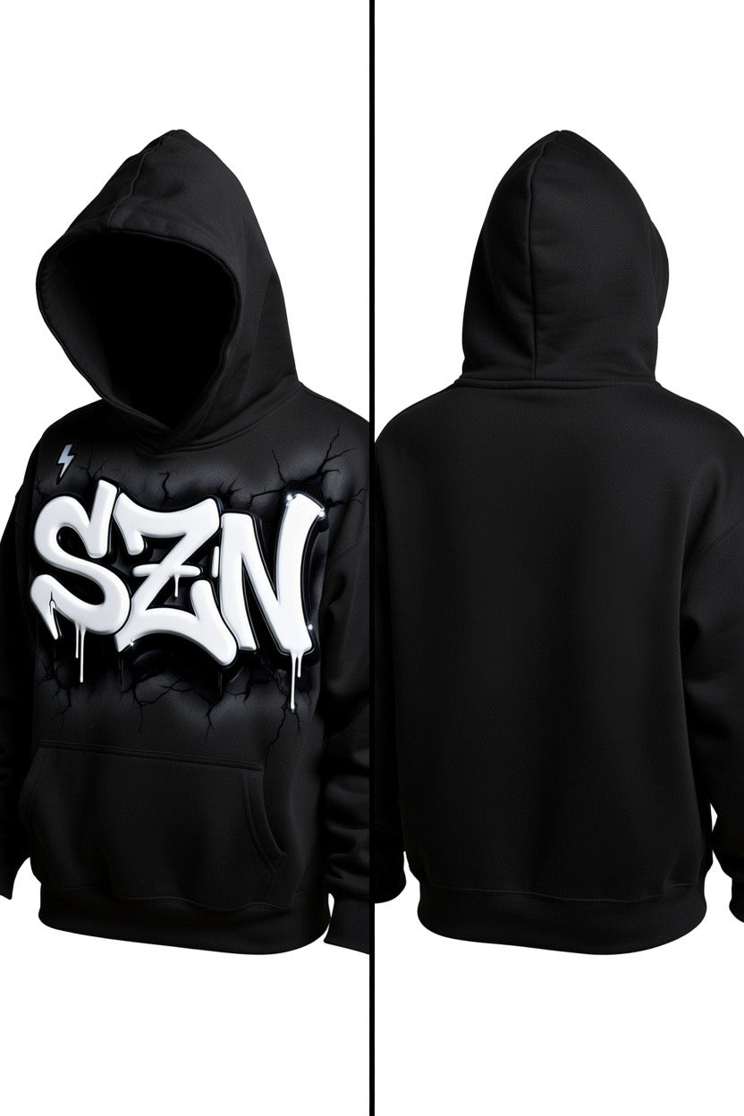 SZN Lightning Hoodie - Black
