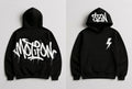MOTION SZN Cracked Dripped Oversized Hoodie – Schwarz