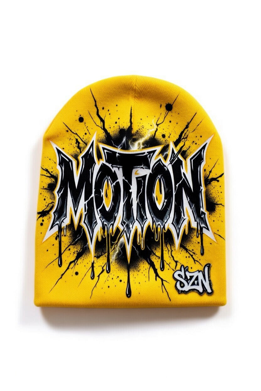 MOTION SZN Dripping Thorn Beanie - Yellow