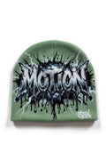 MOTION SZN Dripping Thorn Beanie - Olive Green