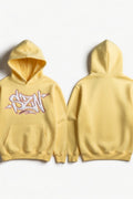 MOTION SZN Dripped Oversized Hoodie - Mustard Yellow